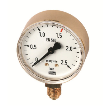 Ersatzmanometer Arbeitsmanometer, 0-1,5 / 2,5 bar für Azetylen