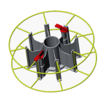 Adapter für Korbspulen 8-armig
